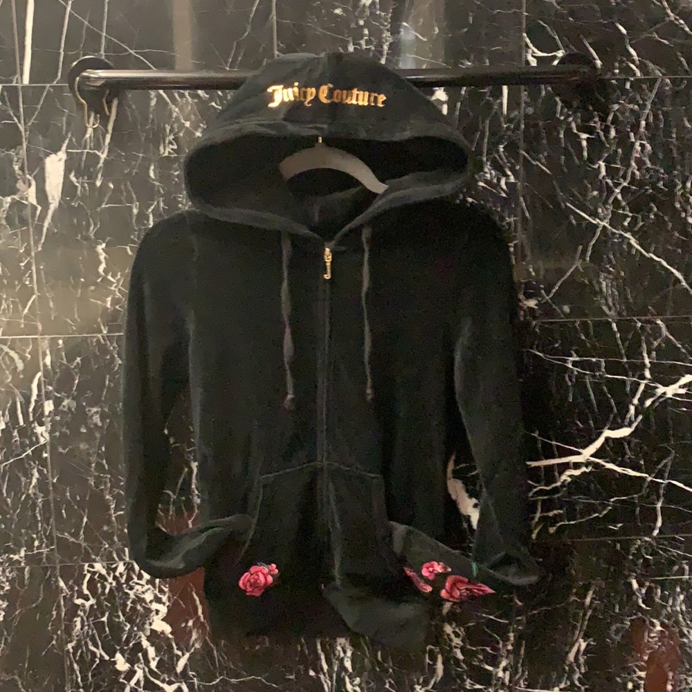 Juicy Couture Velour Floral Jacket
